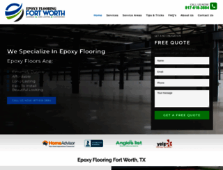 epoxyflooringfortworth.com screenshot