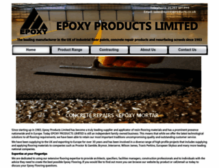 epoxyproducts.co.uk screenshot