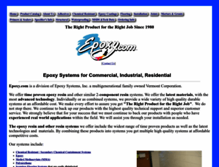 epoxysystems.com screenshot