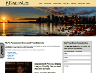 epsteinlawcorp.com screenshot
