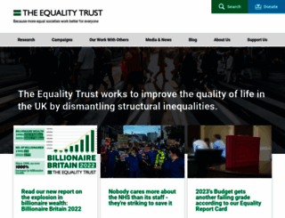 equalitytrust.org.uk screenshot