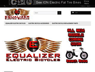 equalizerelectricbicycles.com screenshot