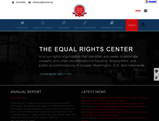 equalrightscenter.org screenshot