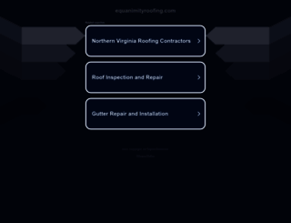 equanimityroofing.com screenshot