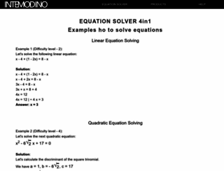 equationsolver.intemodino.com screenshot
