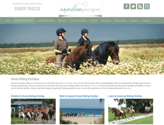 equestrian-escapes.com screenshot