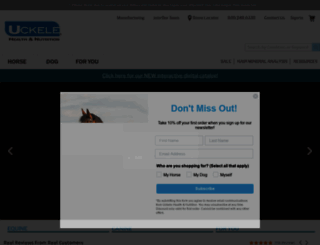 equine.uckele.com screenshot