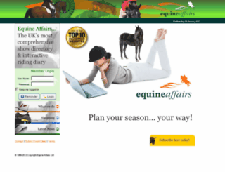 equineaffairs.com screenshot