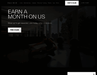 equinoxfitness.com screenshot