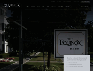 equinoxresort.com screenshot