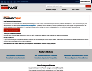 equipmentone.com screenshot