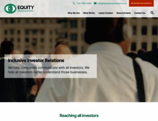 equity-development.co.uk screenshot