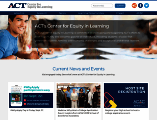 equityinlearning.act.org screenshot