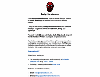 eralpkaraduman.com screenshot