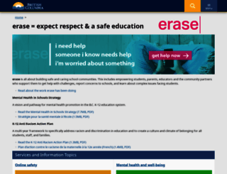 erasebullying.ca screenshot