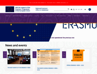 erasmusplus.uz screenshot