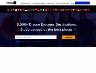 erasmusprogramme.com screenshot