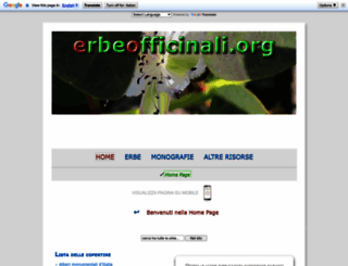 erbeofficinali.org screenshot