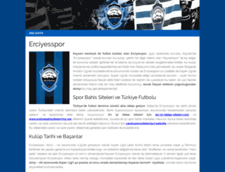 erciyesspor.org screenshot