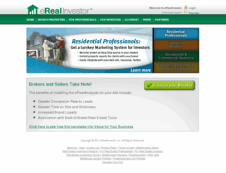 erealinvestor.com screenshot