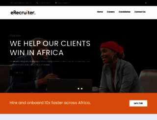 erecruiterafrica.com screenshot