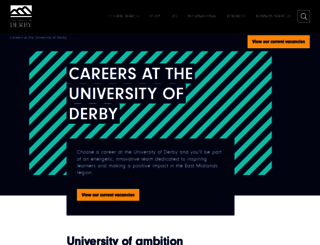 erecruitment.derby.ac.uk screenshot