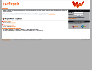 erepair.leaseplan.com screenshot