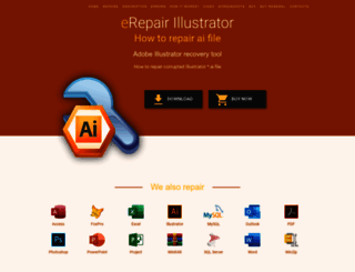 erepairillustrator.com screenshot