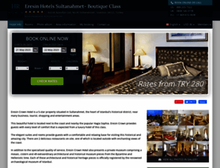eresin-crown-istanbul.hotel-rez.com screenshot