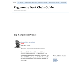 ergonomicdeskchairguide.com screenshot