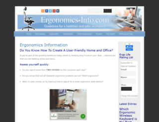 ergonomics-info.com screenshot