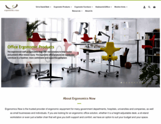 ergonomicsnow.com.au screenshot