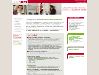 ergonomie.cnam.fr screenshot