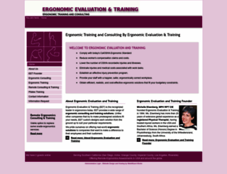 ergotraining.com screenshot