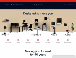 ergotron.co.uk screenshot