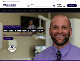 ericetheridgedentistry.com screenshot