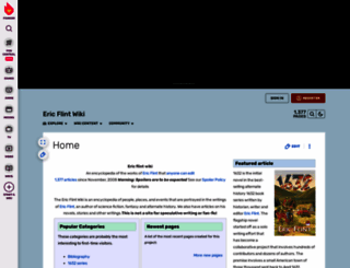 ericflint.wikia.com screenshot