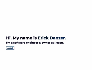 erickdanzer.com screenshot