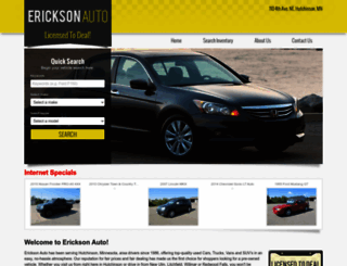 ericksonautohutch.com screenshot