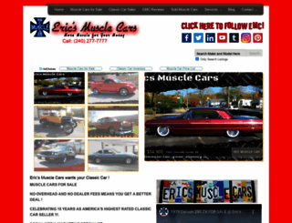 ericsmusclecars.com screenshot