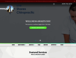 erieshoreschiropractic.com screenshot