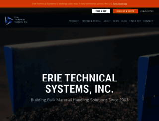 erietechnicalsystems.com screenshot