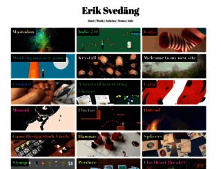 eriksvedang.com screenshot