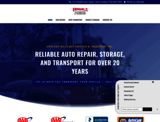 erinandbillstransport.com screenshot