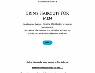 erinshaircuts.com screenshot