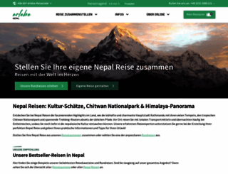 erlebe-nepal.de screenshot