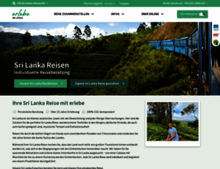 erlebesrilanka.de screenshot