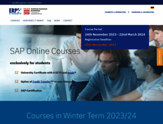 erp4students.eu screenshot