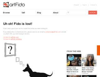 error.artfido.com screenshot