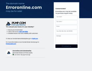 erroronline.com screenshot